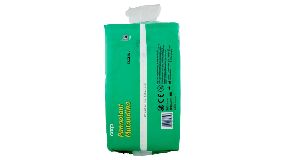 Pannoloni Mutandina Taglia L Circonferenza 115-150 Cm 15 Pz