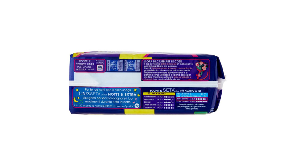 Lines Seta Ultra Notte Con Ali 20 Pz