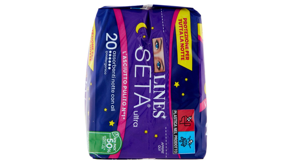 Lines Seta Ultra Notte Con Ali 20 Pz