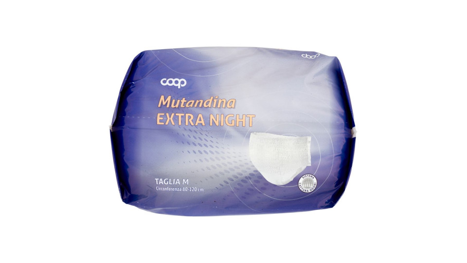 Mutandina Extra Night Taglia M Circonferenza 80-120 Cm 12 Pz