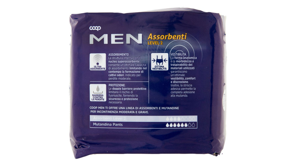 Men Assorbenti Level 2 10 Pz