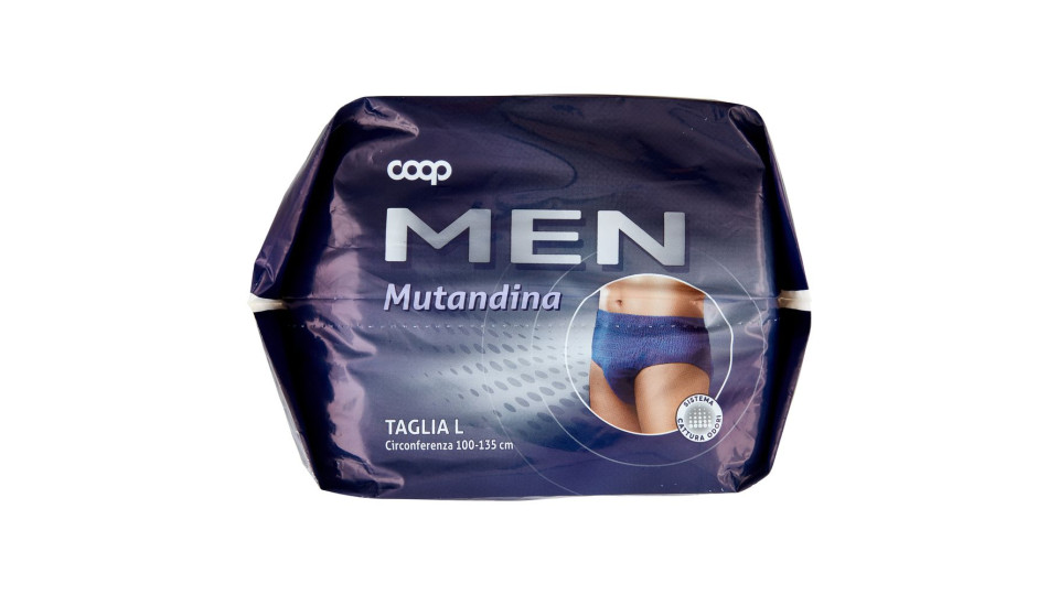 Men Mutandina Taglia L Circonferenza 100-135 Cm 8 Pz
