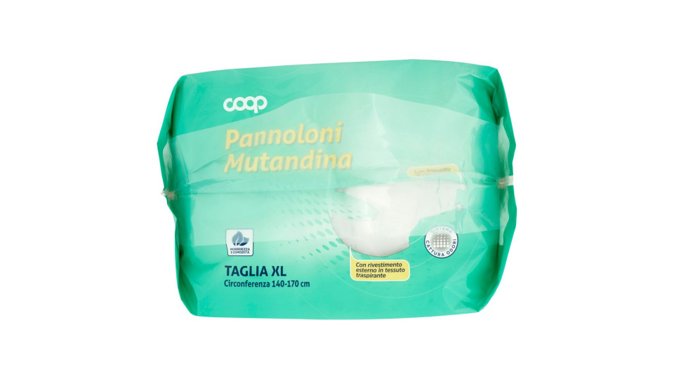 Pannoloni Mutandina Taglia Xl Circonferenza 140-170 Cm 13 Pz