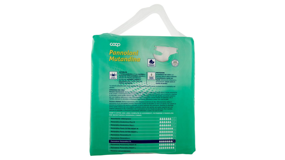 Pannoloni Mutandina Taglia Xl Circonferenza 140-170 Cm 13 Pz