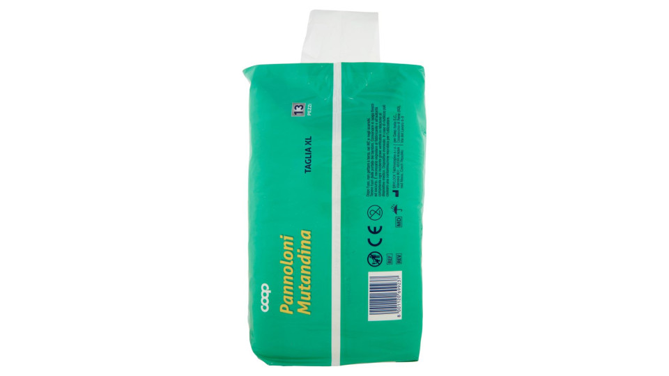 Pannoloni Mutandina Taglia Xl Circonferenza 140-170 Cm 13 Pz