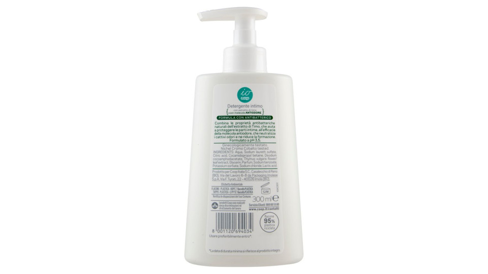 Detergente Intimo Ph 3,5 Formula Con Antibatterico 300 Ml