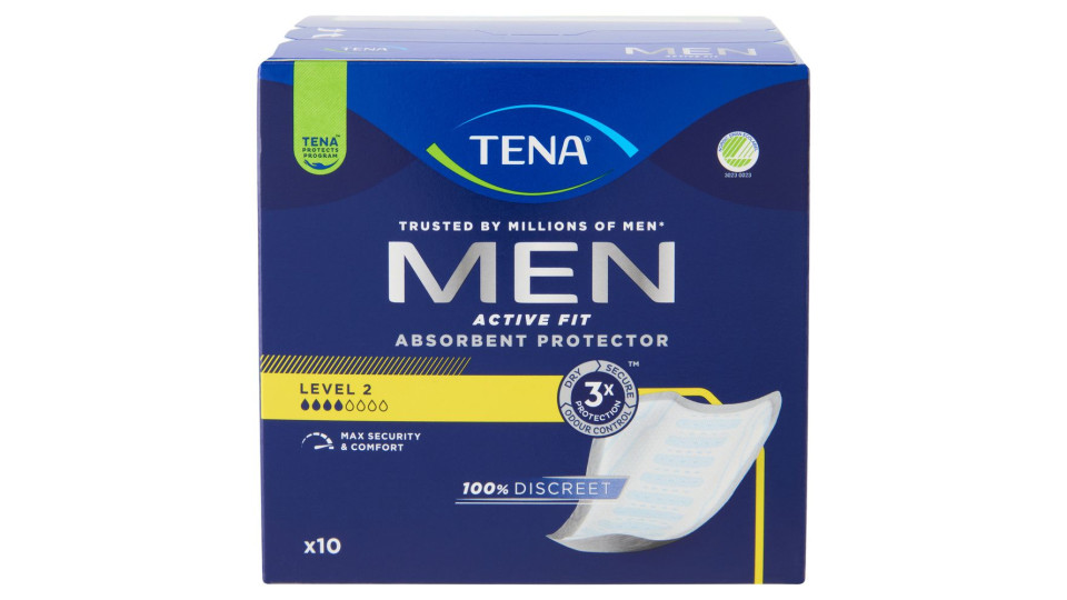 Tena Men Active Fit Absorbent Protector Level 2 10 Pz