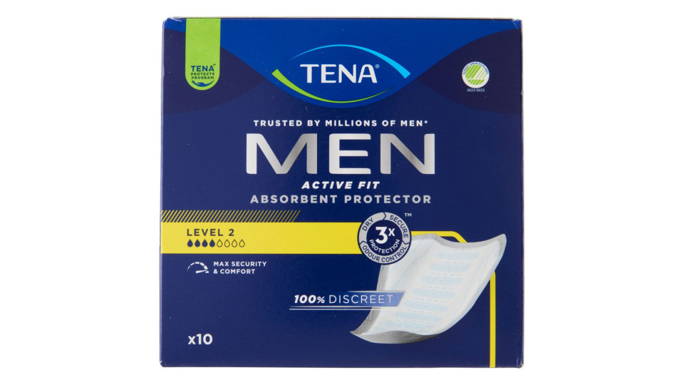 Tena Men Active Fit Absorbent Protector Level 2 10 Pz