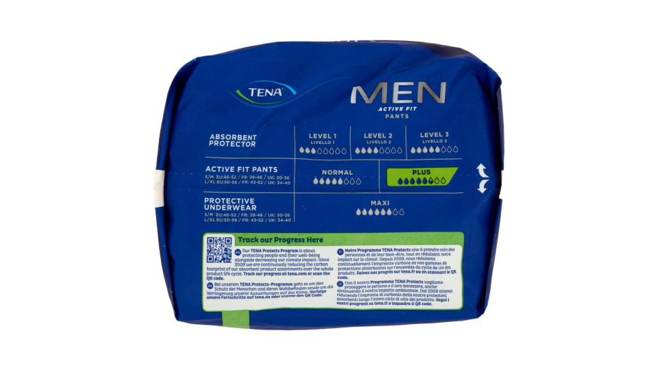 Tena Men Active Fit Pants Plus S/m 9 Pz