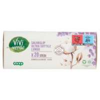 Salvaslip Ultra Sottile Lungo In Cotone Biologico Stesi 20 Pz