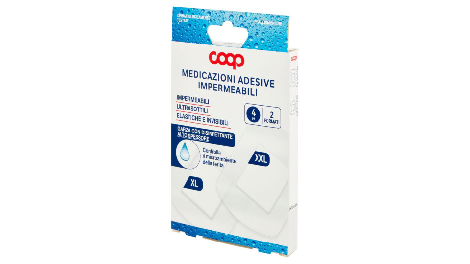 Medicazioni Adesive Impermeabili 2 Formati Xl-xxl 4 Pz