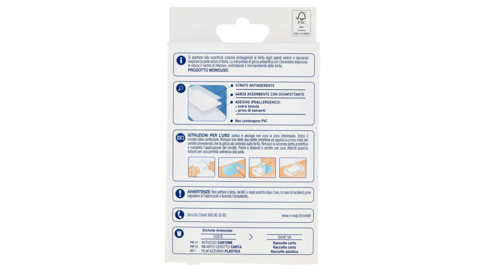 Medicazioni Adesive Impermeabili 2 Formati Xl-xxl 4 Pz