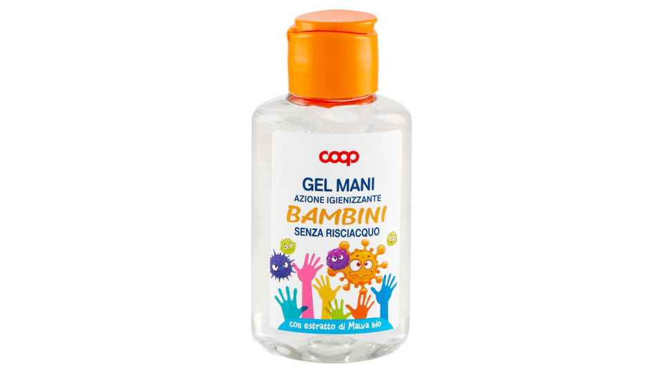 Gel Mani Azione Igienizzante Bambini Senza Risciacquo 80 Ml