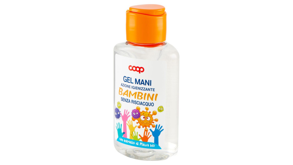 Gel Mani Azione Igienizzante Bambini Senza Risciacquo 80 Ml