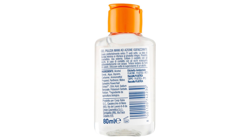 Gel Mani Azione Igienizzante Bambini Senza Risciacquo 80 Ml