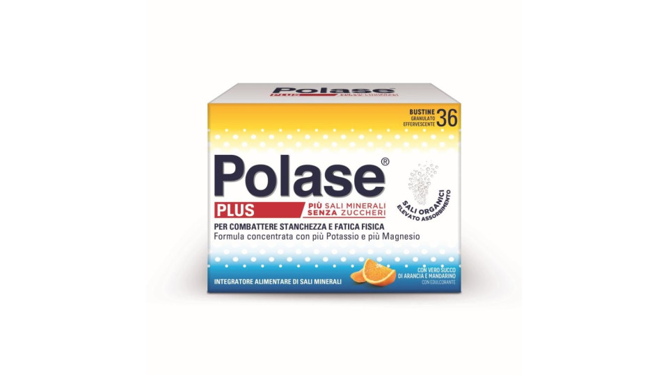 Polase Plus Gusto Arancia Senza Zuccheri 36 Buste 241 G