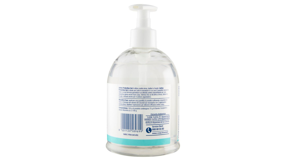 Disinfettante Mani Active Protection Gel 500 Ml