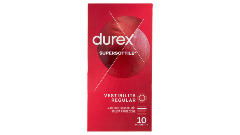 Pr.durex Supersot.reg.fit 10pz