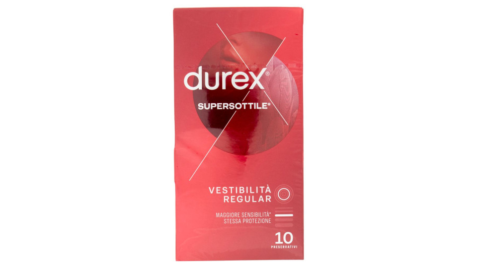 Pr.durex Supersot.reg.fit 10pz