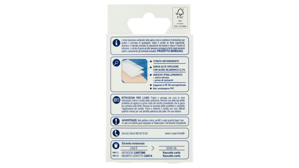 Cerotti Ad Azione Cicatrizzante 1 Formato 7 X 2 Cm 20 Pz
