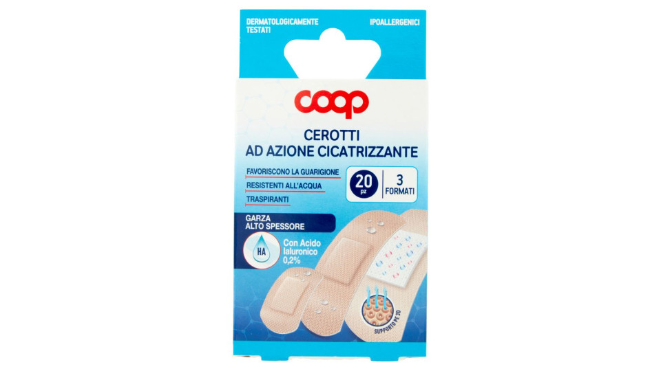Cerotti Ad Azione Cicatrizzante 3 Formati 20 Pz