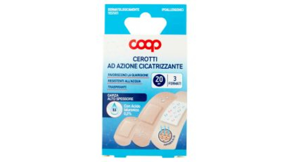 Cerotti Ad Azione Cicatrizzante 3 Formati 20 Pz