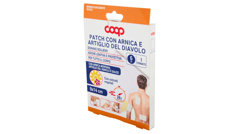 Patch Con Arnica E Artiglio Del Diavolo 1 Formato 9 X 14 Cm 6 Pz