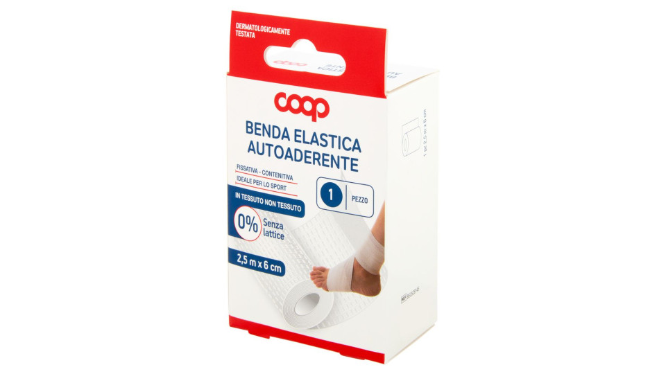Benda Elastica Autoaderente In Tessuto Non Tessuto 2,5 M X 6 Cm 1 Pz