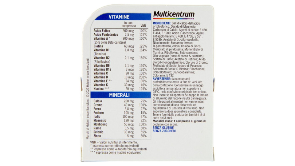Multicentrum Uomo 30cpr 40g