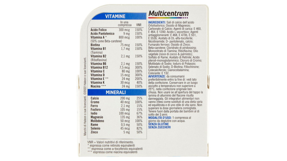 Multicentrum U.50+30cpr 40g