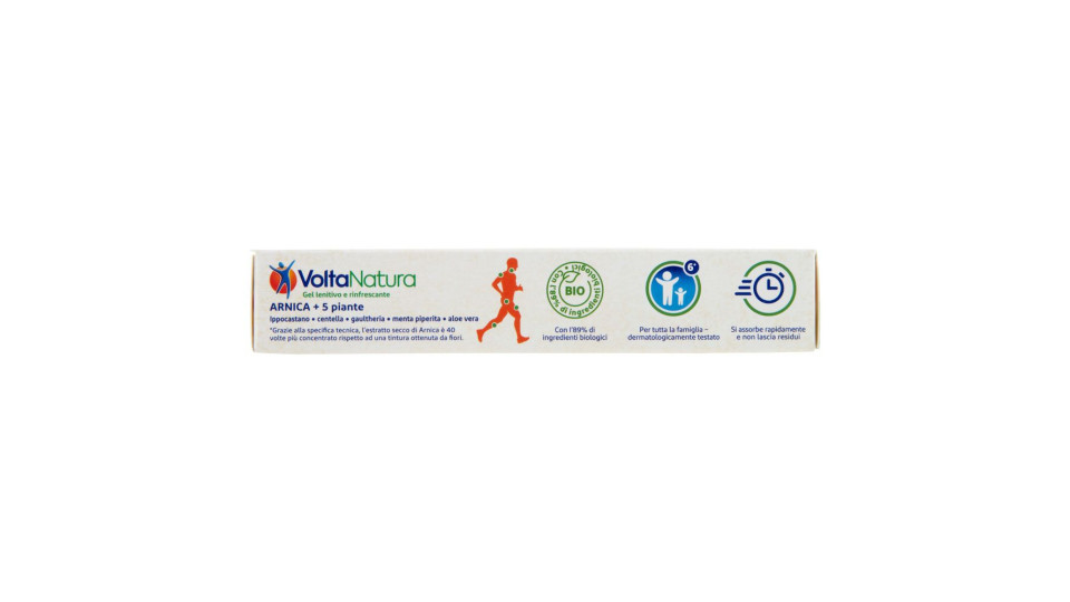 Voltanatura Gel Arnica Doppio Effetto Lenitivo E Rinfrescante Con 6 Piante 50ml