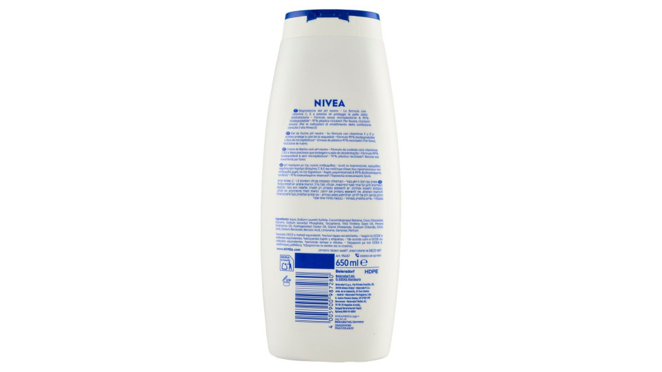 Nivea Care & Orange Caring Foam Bath 650 Ml