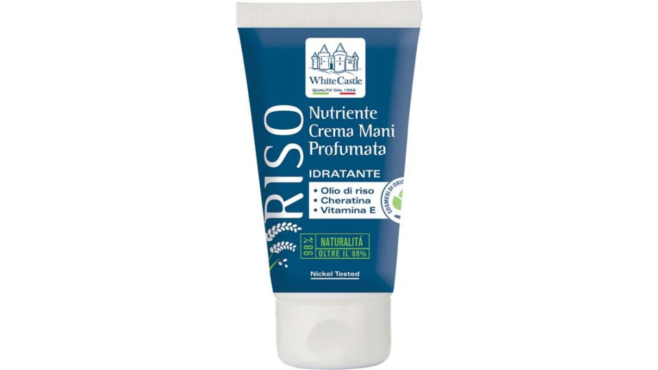 Crema Mani Nutriente Profumata Con Olio Di Riso White Castle 75 Ml