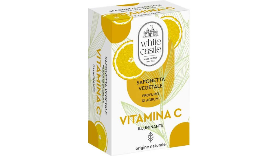 Saponetta Vegetale Con Vitamina C White Castle 100 G
