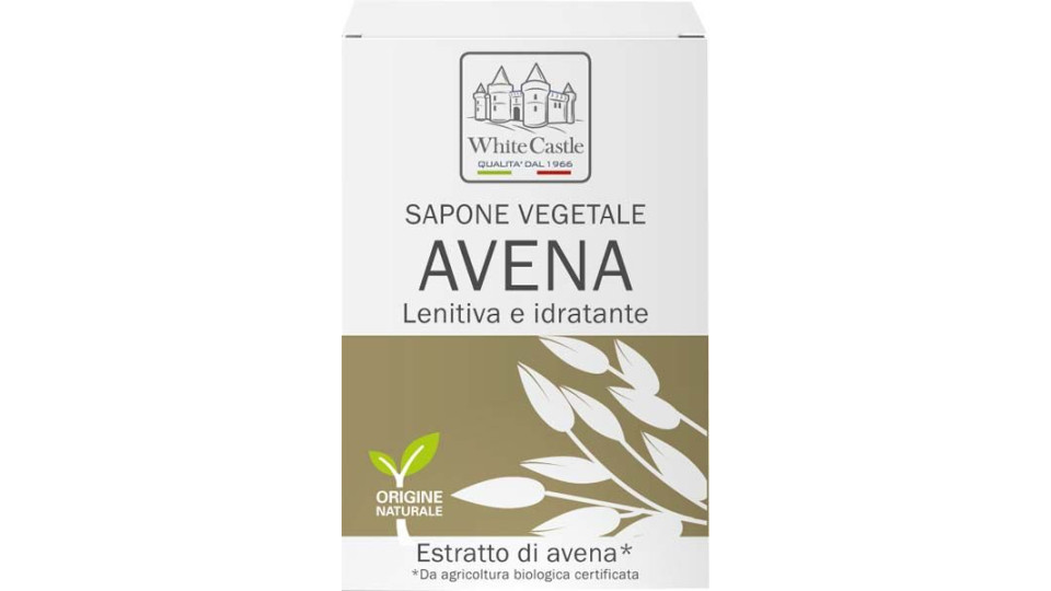 Saponetta Vegetale Avena Lenitiva E Idratante White Castle 100 G