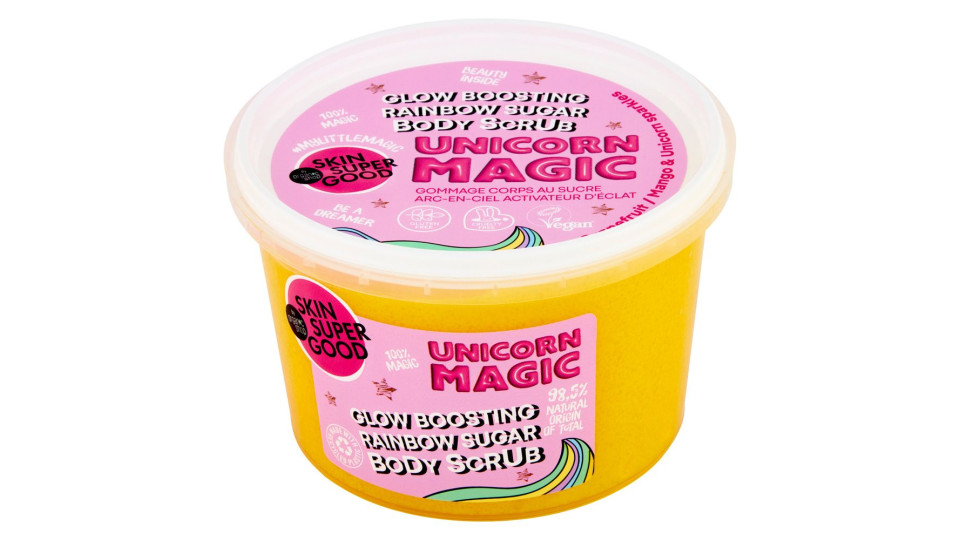 Skin Super Good Glow Boosting Rainbow Sugar Body Scrub Unicorn Magic 250 Ml