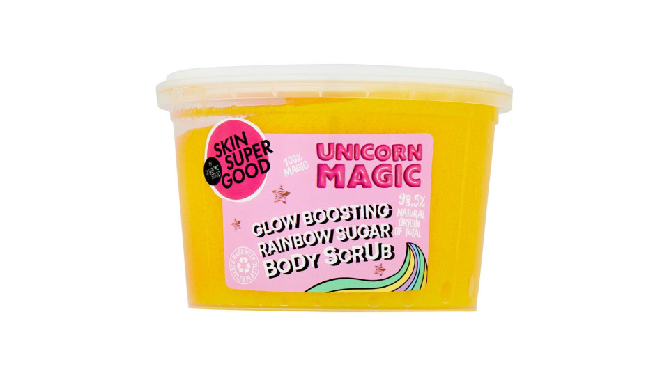Skin Super Good Glow Boosting Rainbow Sugar Body Scrub Unicorn Magic 250 Ml