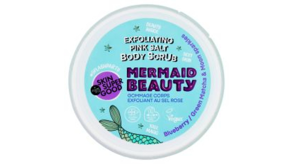 Skin Super Good Exfoliating Pink Salt Body Scrub Mermaid Beauty 250 Ml