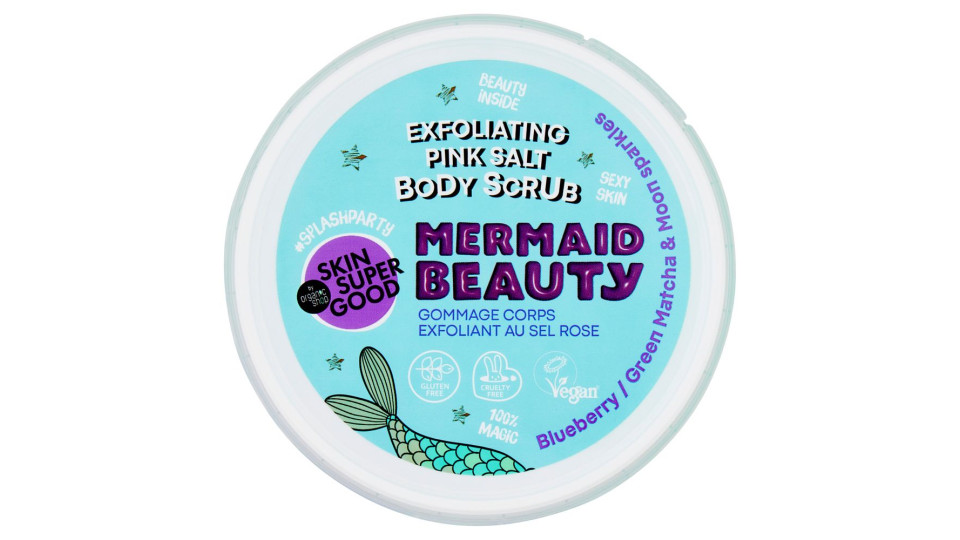 Skin Super Good Exfoliating Pink Salt Body Scrub Mermaid Beauty 250 Ml