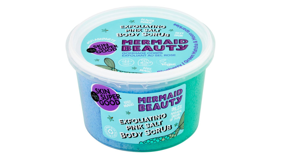 Skin Super Good Exfoliating Pink Salt Body Scrub Mermaid Beauty 250 Ml