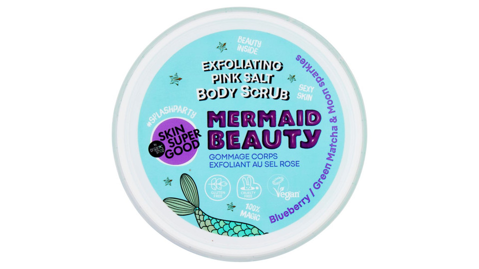 Skin Super Good Exfoliating Pink Salt Body Scrub Mermaid Beauty 250 Ml