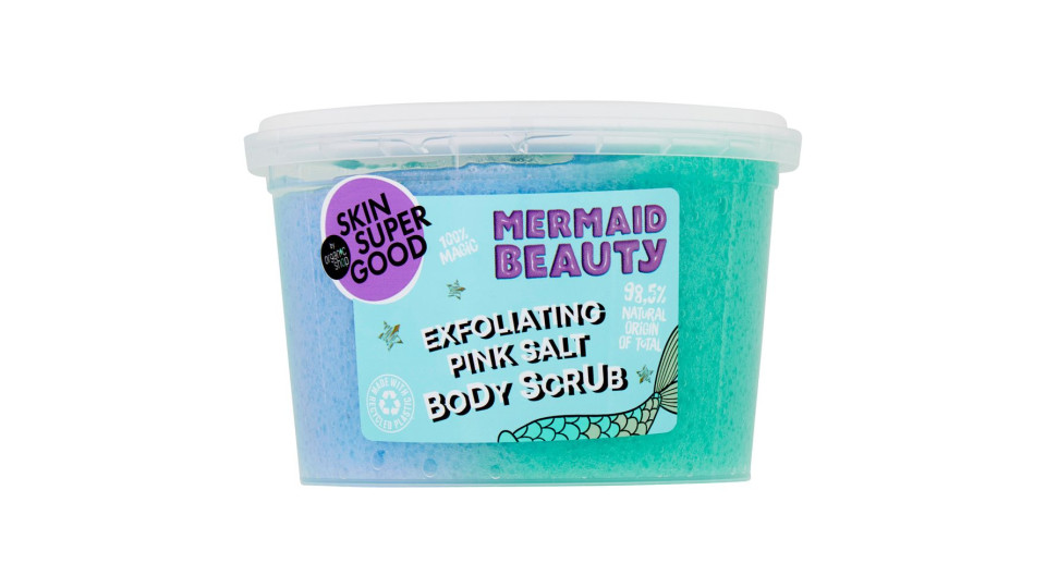 Skin Super Good Exfoliating Pink Salt Body Scrub Mermaid Beauty 250 Ml