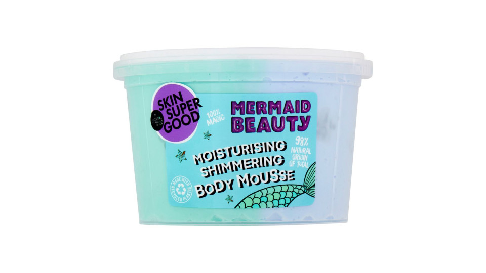 Skin Super Good Moisturising Shimmering Body Mousse Mermaid Beauty 250 Ml