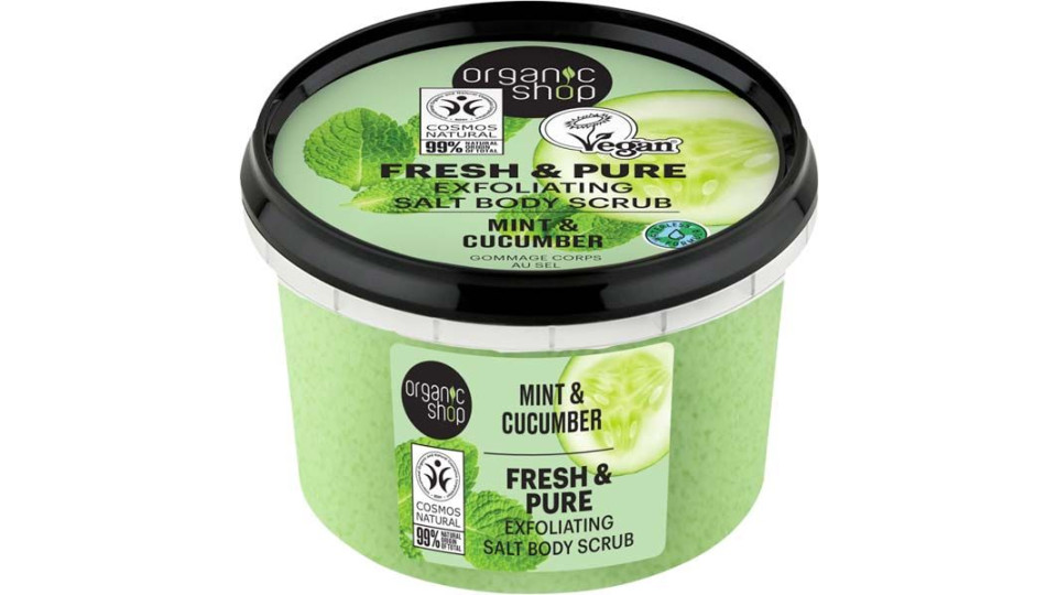 Scrub Menta E Cetriolo Organic Shop 250 Ml