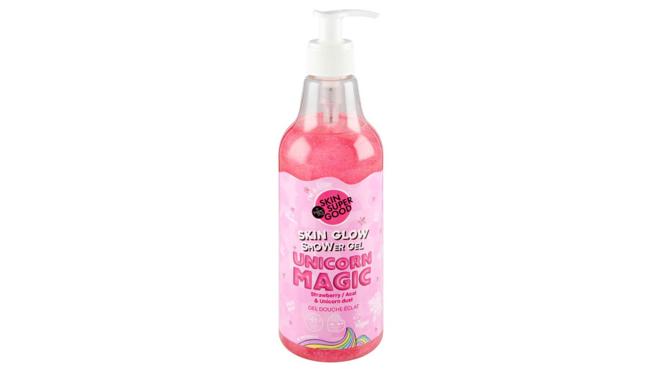 Skin Super Good Skin Glow Shower Gel Unicorn Magic Strawberry/acai & Unicorn Dust 500 Ml