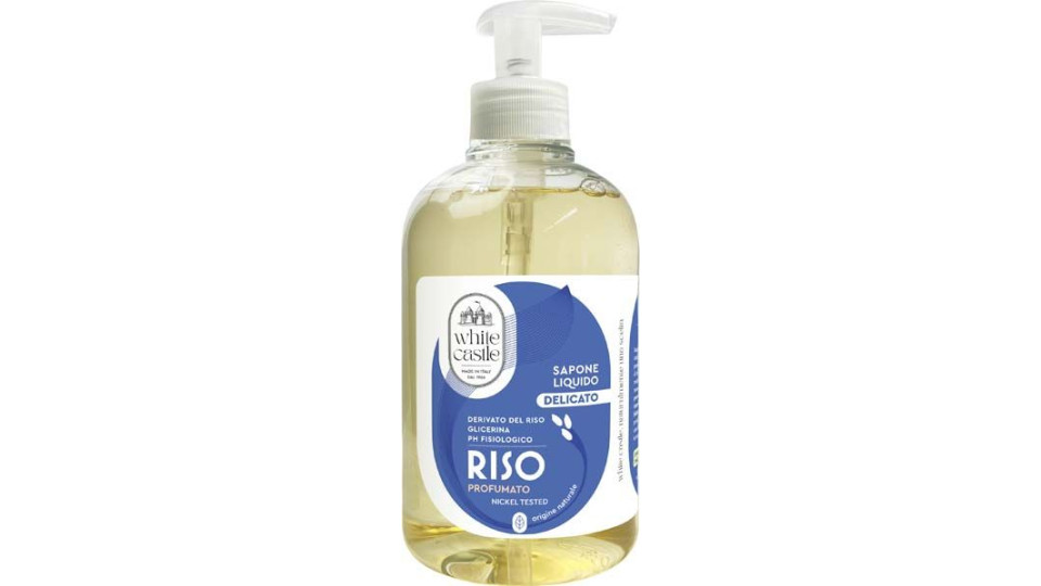 Sapone Liquido Delicato Con Derivato Del Riso White Castle 500 Ml
