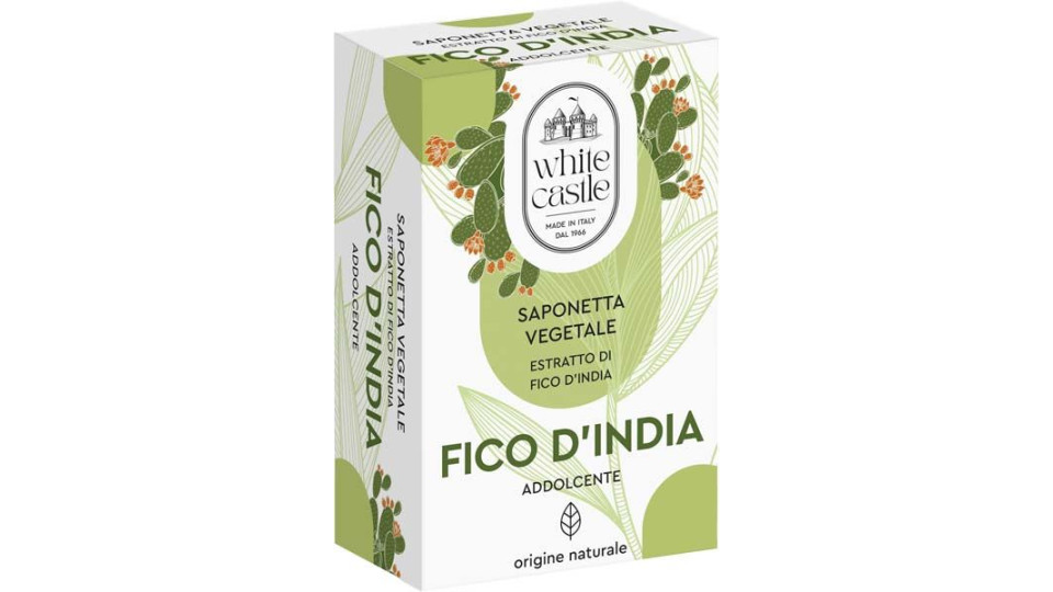 Saponetta Vegetale Con Estratto Di Fico D'india White Castle 100 G