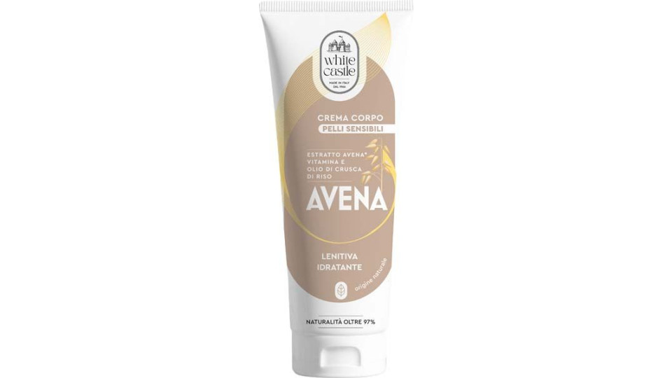 Crema Corpo Avena Lenitiva Idratante White Castle 200 Ml