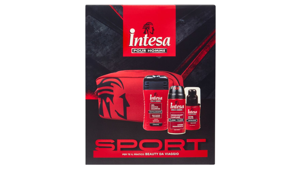 Intesa Pour Homme Sport Gel Doccia Shampoo 250ml + Deodorante Ylang Ylang 150ml + After Shave 100ml