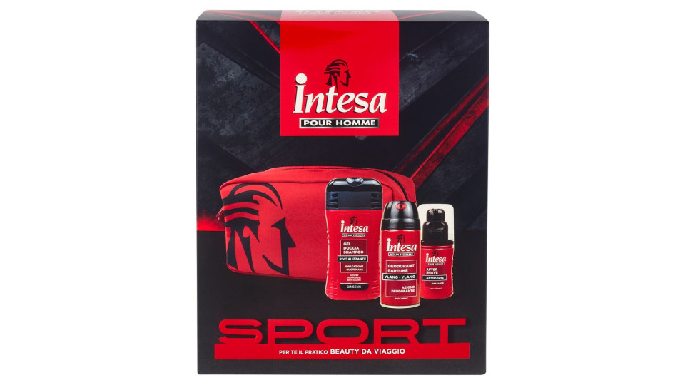 Intesa Pour Homme Sport Gel Doccia Shampoo 250ml + Deodorante Ylang Ylang 150ml + After Shave 100ml